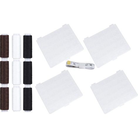 Lot de 20 bobines vides transparentes en plastique pour fil à coudre, accessoires de broderie (1/5)
