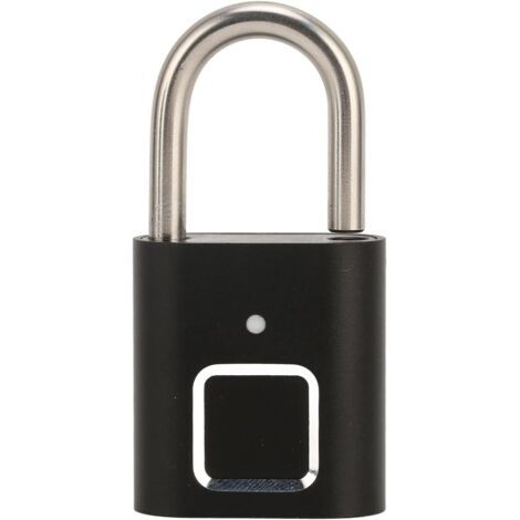 Sollbry Cadenas à empreinte digitale, Cadenas intelligent à empreintes digitales, sans clé, étanche, biométrique, antivol, Rechargeable, USB, pour sacs à dos, valises