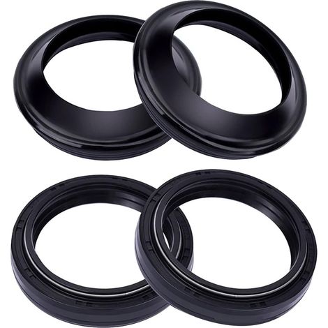 Lot de 2 joints d'huile et joints pour fourche avant haute performance 41 mm x 53 mm x 8/10,5 mm Accessoires automobiles légers (1/5)