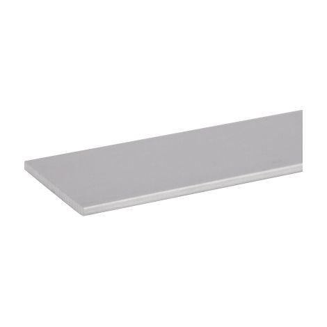 Méplat aluminium anodisé argent longueur 2000 mm 40 x 2 mm - BILCOCQ