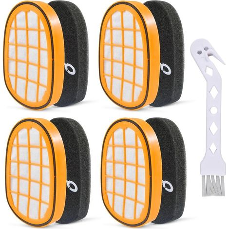 4 Filtre en mousse,Accessoire aspirateur,Brosse de nettoyage,Compatible FC6802 XC7041,Maison (1/5)