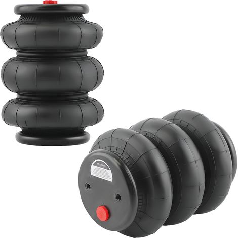 2X Bolsas de Suspensión Neumática 2600LBS Triple Bellows Para Light Duty (1/5)