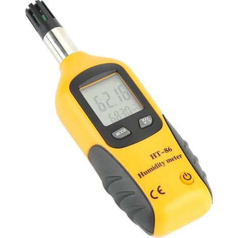 Testeur Humidité,Thermo hygromètre Thermomètre Numérique Hygromètres Air Température et Humidité Mètres Humidimètre avec Ecran LCD Rétroéclairé (1/5)