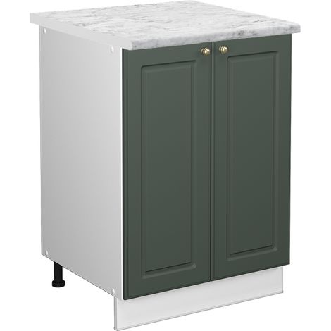 Mobiletto base cucina Fame-Line, Verde-oro rustico, 60 cm , PL Marmo, Vicco (1/5)