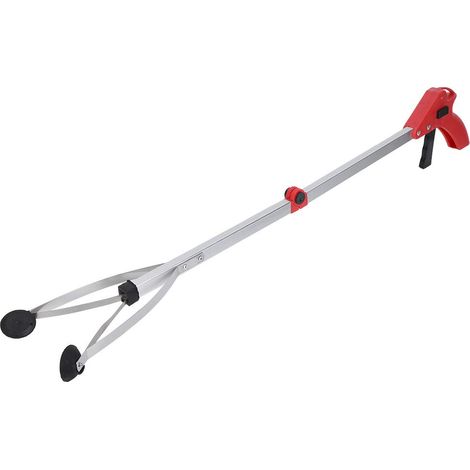 GARRYFIZH Ramasseur de déchets pliable pour ramasser les déchets de feuilles de jardin (poignée rouge) (1/9)