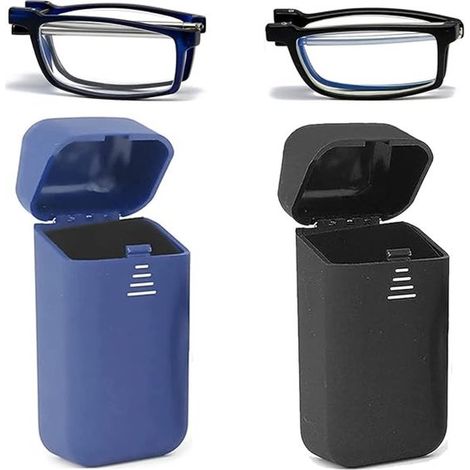 Dos pares de gafas de lectura plegables para hombre y mujer，con filtros de luz azul (1/5)