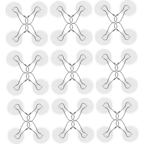 50 Crochets de plafond transparents autocollants en (1/5)