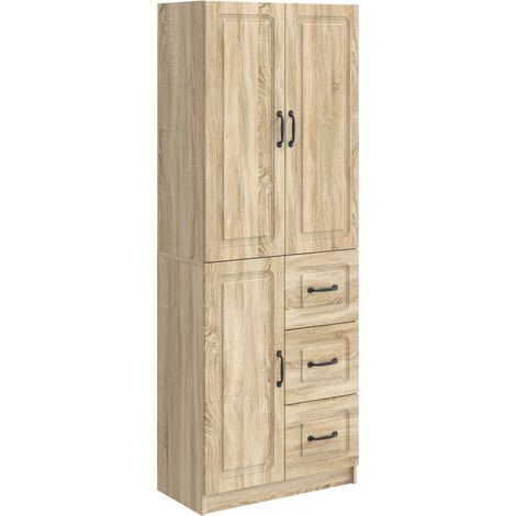 vidaXL Set di armadi 2 pcs Rovere Sonoma Legno ingegnerizzato