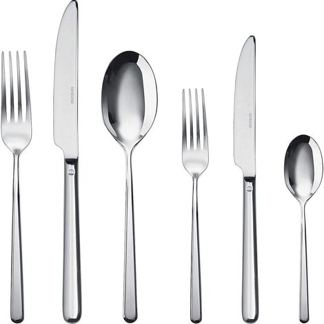 Sambonet Linear Set di Posate, acciaio inossidabile, Grigio, 48 X 5 X 35.5 Cm (1/5)