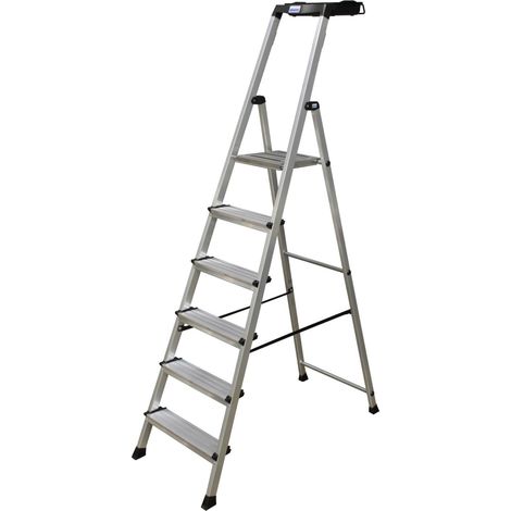 Krause Secury Stufenstehleiter 6 Stufen (1/5)