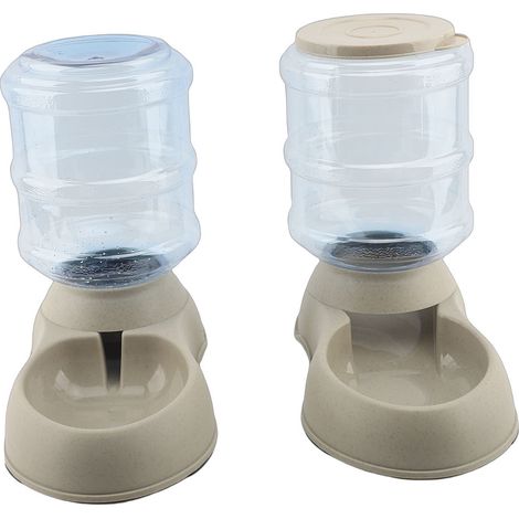 Set automatico per acqua e cibo, grande capacità 3,75 litri, base antiscivolo per cani e gatti (1/5)