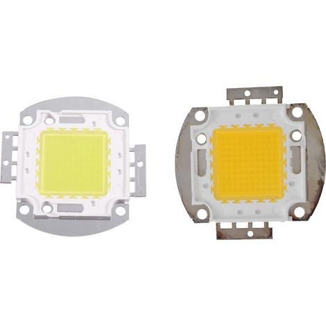 Lot de 2 ampoules LED 100 W 7500 lm, projecteur haute puissance intégré, blanc et blanc chaud, à monter soi-même (1/5)