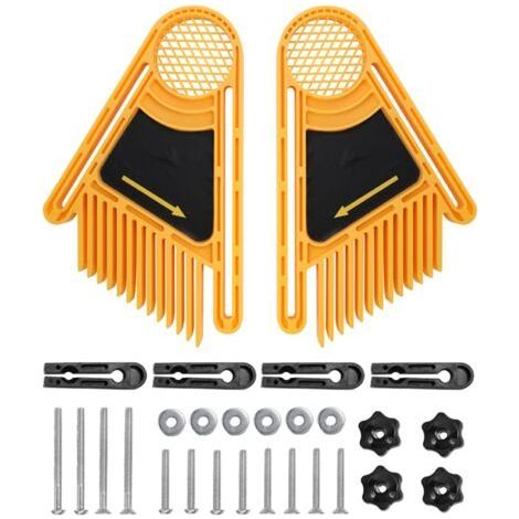 2 planches à plumes avec accessoires pour scie circulaire sur table, scie à ruban, guidage en bois (1/5)