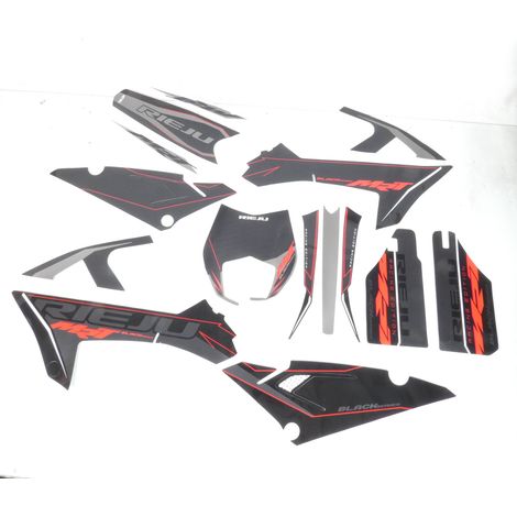 black series aufkleber deko-kit für motorrad rieju 50 mrt pro (1/5)