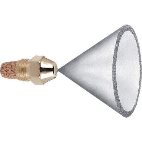 Gicleur chauffage central 80° – Débit 0,6 gal/h – Répartition creuse pour fioul – Remplace Steinen H, Monarch PL, Hago H