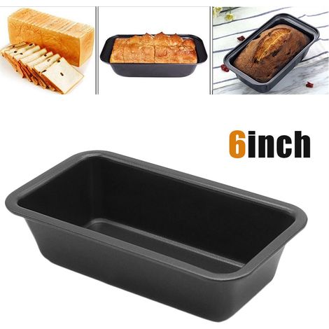 Rechteckige 15 cm (6 Zoll) Brotbackform aus Kohlenstoffstahl zum Backen von Kuchen und Toast (1/5)