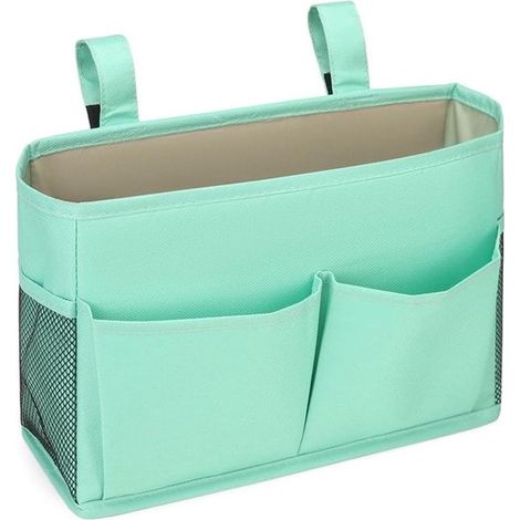 Cesta de almacenamiento para cama - Ajustable - Colgante - Bolsa de almacenamiento multifuncional - Verde (1/5)