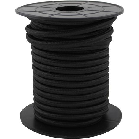 Cable eléctrico textil 10 metros 2x0.75mm Negro GSC 3902991 (1/2)