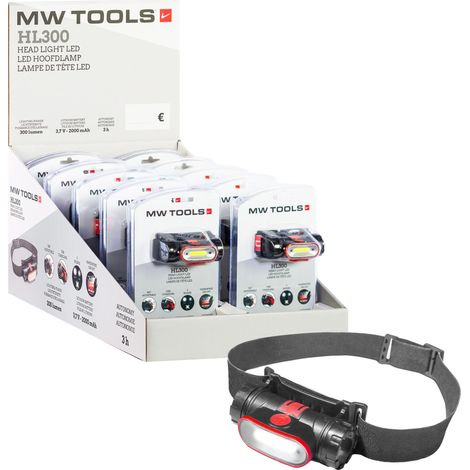 Présentoir avec 10 lampes frontales LED HL300 MW Tools HL300DIS (1/5)