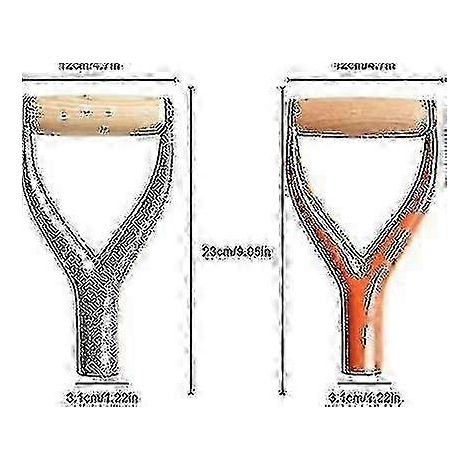 Pelle de jardin en fer avec poignée en D pour déneiger, construction robuste en fer et protection ergonomique des mains pour le déneigement. (1/2)