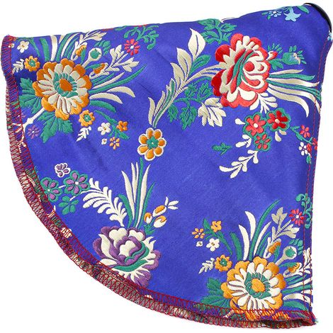 Car modification accessories, Chinese style dust cover, trendy gear shift dust cover, floral pattern - dark blue (1/4)