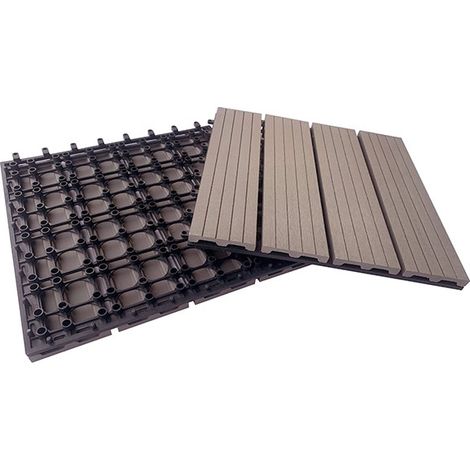 DALLE COMPOSITE MARRON 9 UDS - 30X30 CM