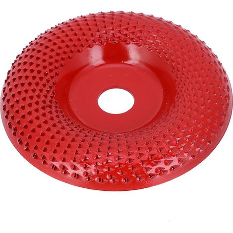 Disque à meuler en acier pour le travail du bois, accessoire pour outils électriques, quincaillerie, disque à sculpter les racines incurvées rouge E1-533 (1/5)
