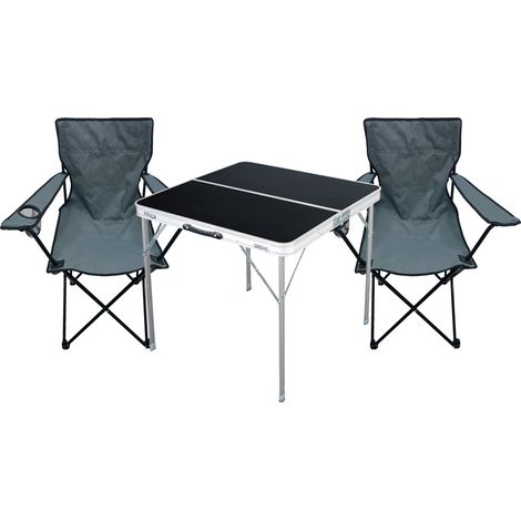 3-teiliges Campingmöbel Set Schwarz-MMC330883B+2xMPO2481 (1/5)