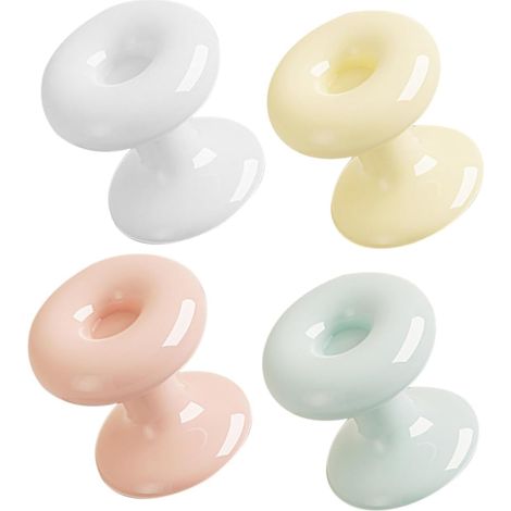 4pièces Lot De Poussoirs Bouton Chasse Eau Forme Cœur Toilettes Multifonction Salle De Bain Privé Public