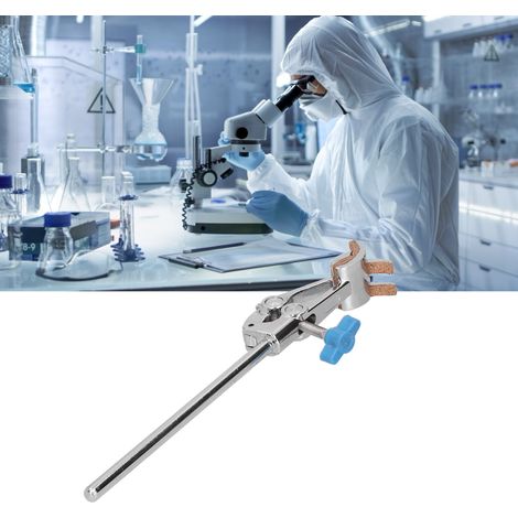 Pince universelle à quatre prises pour laboratoire, en alliage de zinc électroplaqué, pince universelle britannique à quatre prises (1/5)