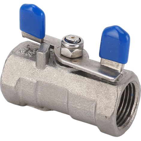 Kugelhahn aus Edelstahl und Messing, 3/8 NPT-Innengewinde DN10 1,6 MPa 1000 WOG, Absperrklappe aus Edelstahl (1/5)