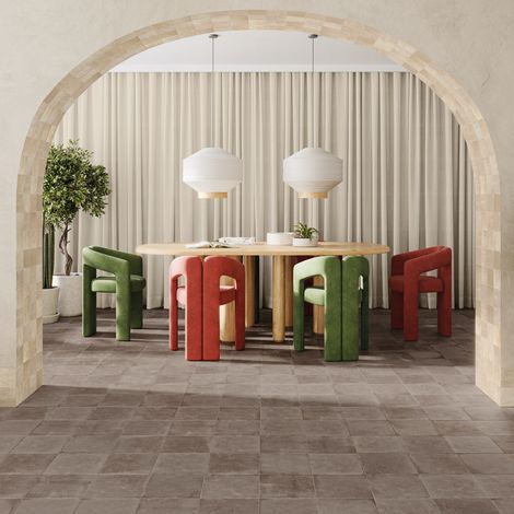 Carrelage Effet Terre Cuite PANGEA 22,3x22,3 cm Chocolate Pangea (1/4)