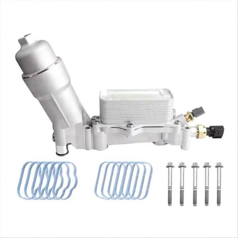 Boîtier de filtre à huile avec refroidisseur compatible avec le moteur Jeep Grand Cherokee 68105583AF
