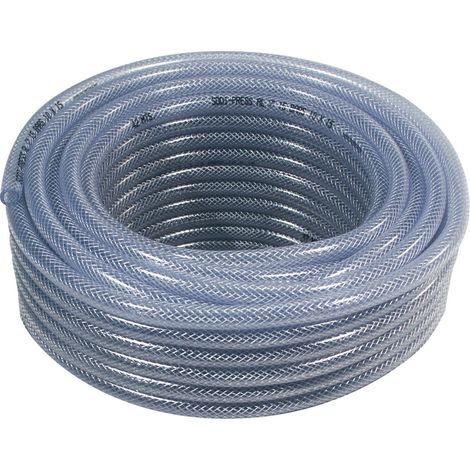 Tubo flessibile in PVC rinforzato diametro interno 10 mm / 25 m trasparente