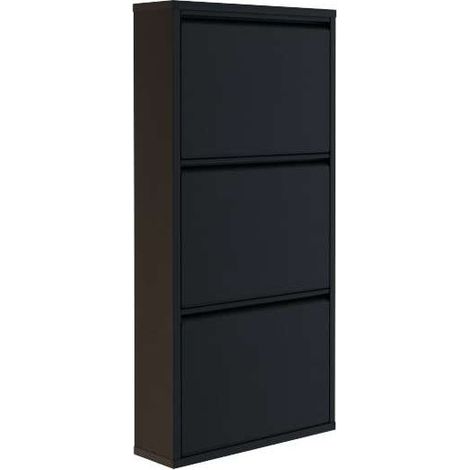 Meuble à chaussures 3 portes en métal (1/5)