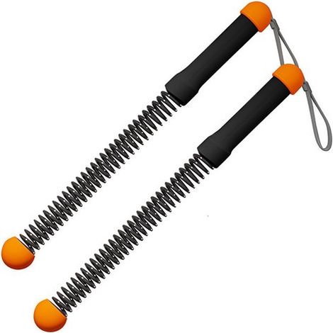 Cordes de combat sans fil améliorées pour la salle de sport à domicile - Câbles d'entraînement lestés pour le cardio HIIT et le renforcement musculaire - orange (1/2)