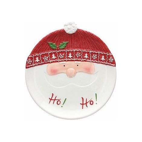1 Pezzo Piatto Panettone Natalizio Natale Dear Santa 28 cm Tognana