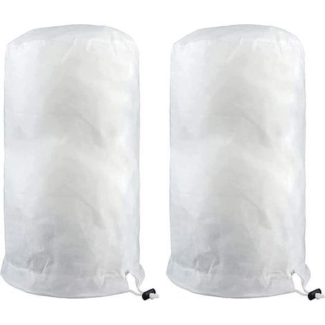 Voile d'hivernage,Lot de 2 housses de protection contre le gel pour plantes avec fermeture éclair 140 x 200 cm - Couverture chaude pour protéger les arbres fruitiers et les plantes (1/5)