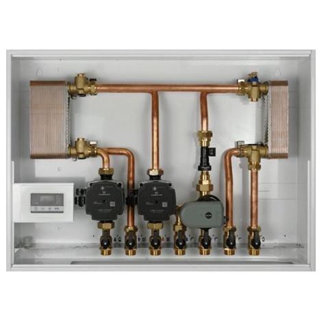 Module hydraulique MODULFIT biomasse C2 ECS chauffage et ECS avec deux circulateurs - THERMADOR GHBCECS2C