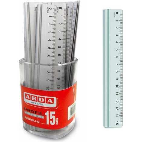 CF15 RIGHELLI ALLUMINIO BARATT.15CM