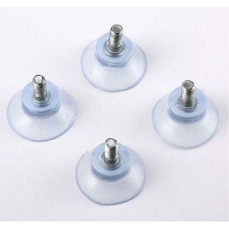 Ventouse en PVC - Unbrand - Transparente - Largeur 35 mm - Charge maximale 14 kg - Lot de 12 pièces (1/4)