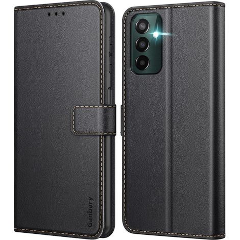 Samsung Galaxy M13 4G Handyhülle Leder Klapphülle Kartenschlitze Standfunktion (1/5)