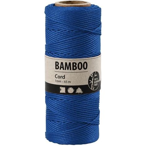 Ficelle de bambou - CREATIV COMPANY - 1 mm - 65 m - 100 % fibre de bambou - Couleurs au choix