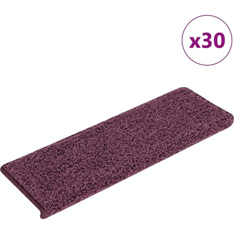 Stufenmatten 30 Stk. 65x21x4 cm Dunkelviolett Rechteckiger Rand