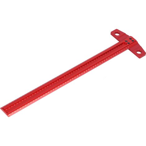 T-förmiger Winkelmesser, rechtwinkliger Anreißer, Aluminium-Markierungslehre für Glas- und Holzbearbeitung, 500 mm (1/5)