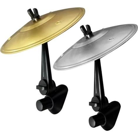 2Pc Car Cymbals Air Vent, Cymbale Ventilation Voiture, Mini Fer Cymbales Batterie Pour Voiture, Décoration Musicale Amusante (1/5)