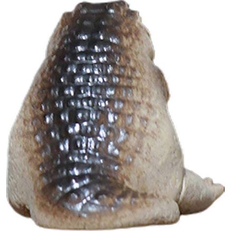 Figurine artisanale de crocodile PurpleClays pour table à thé, idéale pour décorer un salon de thé. (1/4)