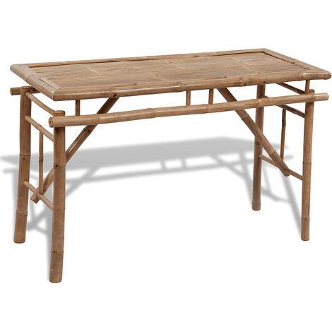 Maison Exclusive - Tavolo da Birreria con 2 Panchine 100 cm in Bambù (1/5)
