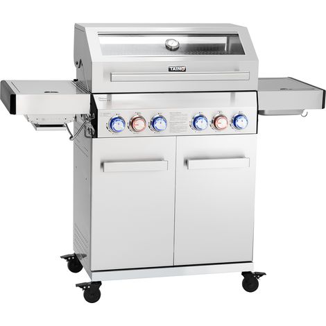 TAINO PLATINUM YAMARA 4+2 Gasgrill Edelstahl 4 Brenner Sear-Burner Backburner (1/5)