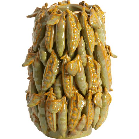 Raffinierte grüne Keramik-Vase Light & Living Faba (1/3)